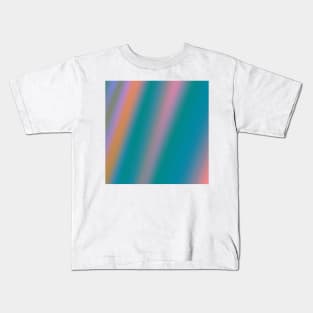 blue green red pink abstract texture background pattern Kids T-Shirt